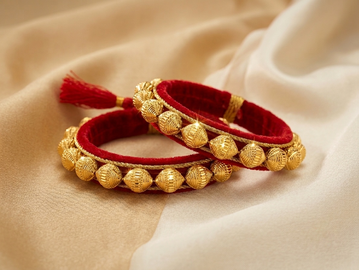 Velvet Bead Bangles