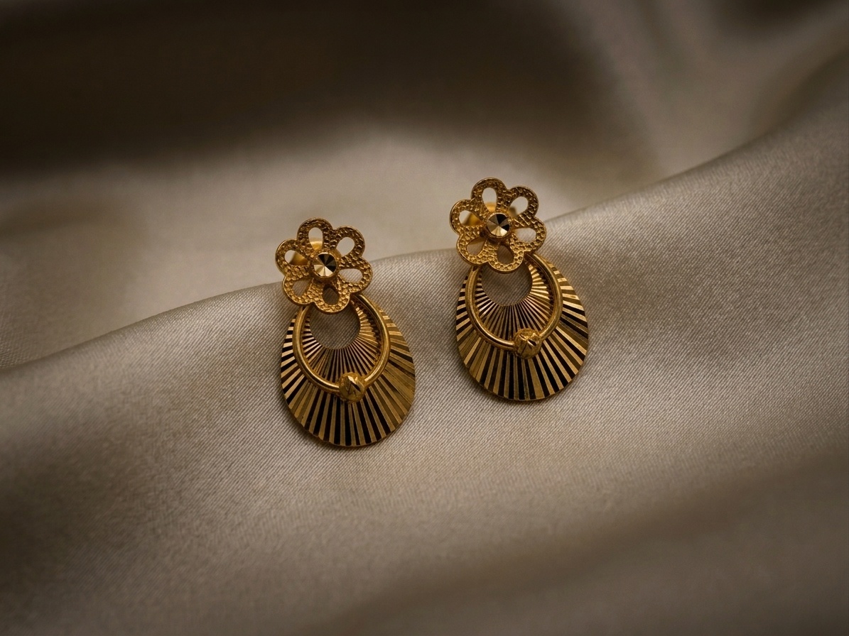 Floral Fan Earrings