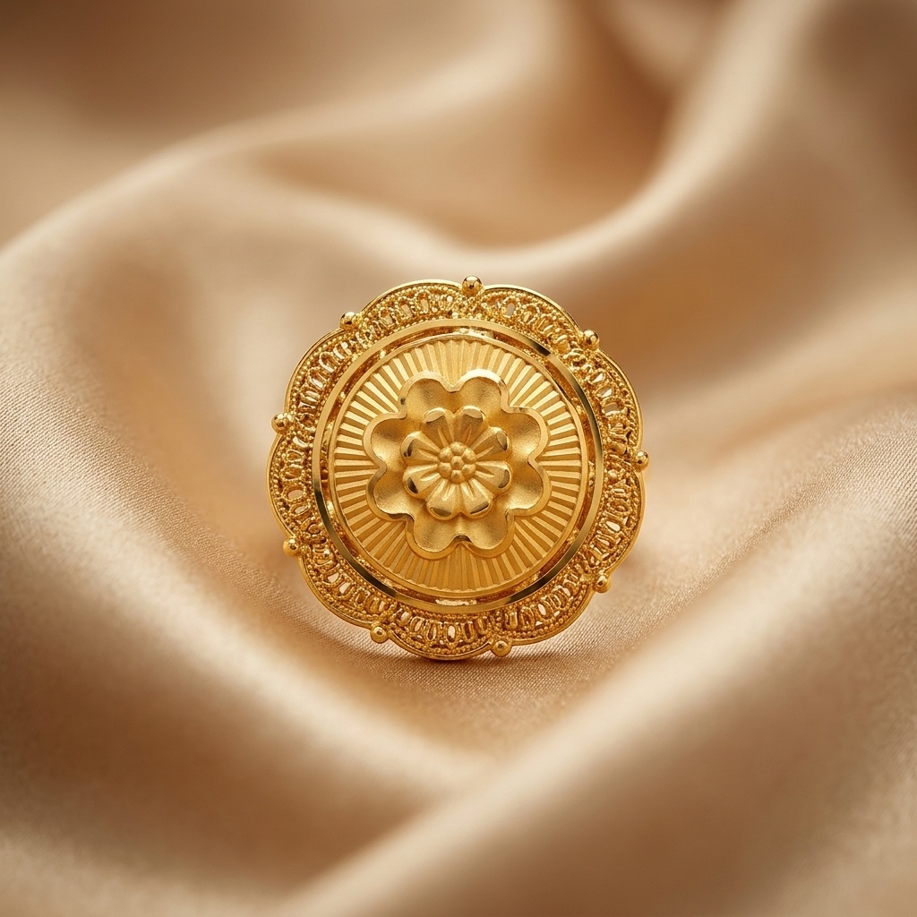 Sunburst Medallion Ring