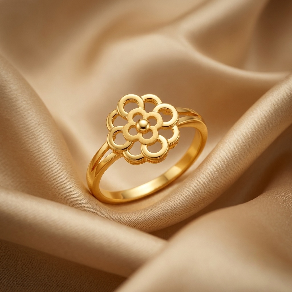Floral Openwork Ring